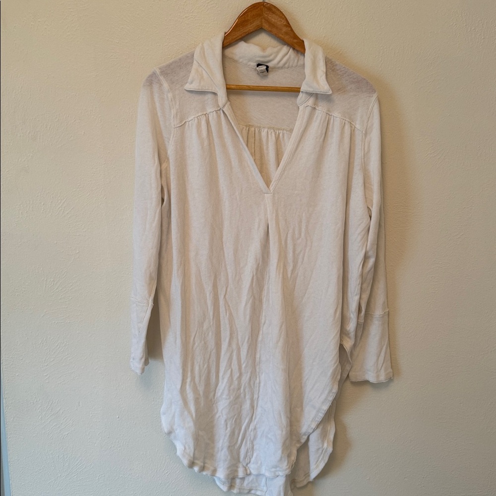 We The Free Ivory Long Sleeve Tunic